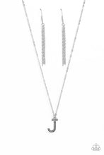 Load image into Gallery viewer, Paparazzi Leave Your Initials - Silver - J - necklace
