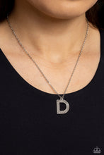 Load image into Gallery viewer, Paparazzi Leave Your Initials - Silver - D - necklace
