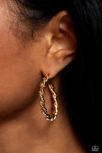 Load image into Gallery viewer, Paparazzi Braided Bravado - Gold earring
