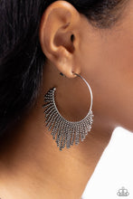 Load image into Gallery viewer, Paparazzi Tailored Tassel - Silver earring
