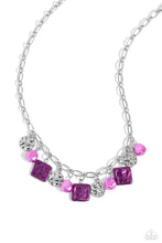 Load image into Gallery viewer, Paparazzi Sophisticated Squared - Purple necklace
