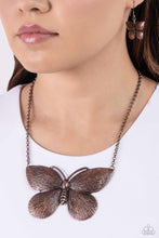 Load image into Gallery viewer, Paparazzi DRAWN to the Wind - Copper necklace
