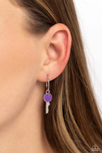 Load image into Gallery viewer, Paparazzi Key Performance - Purple earring
