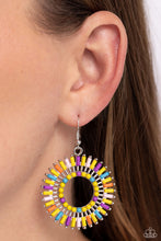 Load image into Gallery viewer, Paparazzi Ferris Wheel Finale - Yellow earring
