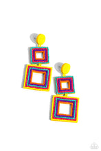 Load image into Gallery viewer, Paparazzi Seize the Squares - Multi earring
