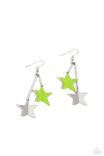 Load image into Gallery viewer, Paparazzi Stellar STAGGER - Green earring
