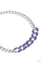 Load image into Gallery viewer, Paparazzi CURB Craze - Blue necklace
