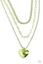 Load image into Gallery viewer, Paparazzi Caring Cascade - Green necklace
