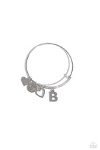 Load image into Gallery viewer, Paparazzi Making It INITIAL - Silver - B bracelet
