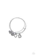 Load image into Gallery viewer, Paparazzi Making It INITIAL - Silver - D bracelet
