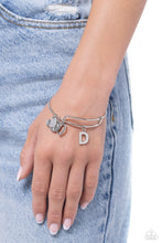 Load image into Gallery viewer, Paparazzi Making It INITIAL - Silver - D bracelet
