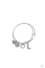 Load image into Gallery viewer, Paparazzi Making It INITIAL - Silver - L bracelet
