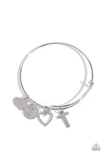 Load image into Gallery viewer, Paparazzi Making It INITIAL - Silver - T bracelet
