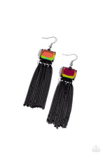 Load image into Gallery viewer, Paparazzi Dreaming Of TASSELS - Black earring
