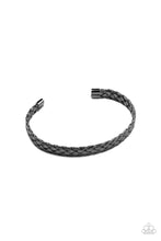 Load image into Gallery viewer, Cable Couture - Black bracelet
