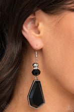 Load image into Gallery viewer, Defaced Dimensions - Black earring
