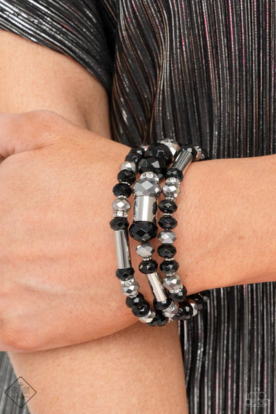 Dynamic Dazzle - Black bracelet