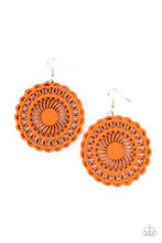Load image into Gallery viewer, Island Sun - Orange earring
