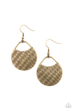 Load image into Gallery viewer, I&#39;m Sensing a Pattern Here - Brass earrings
