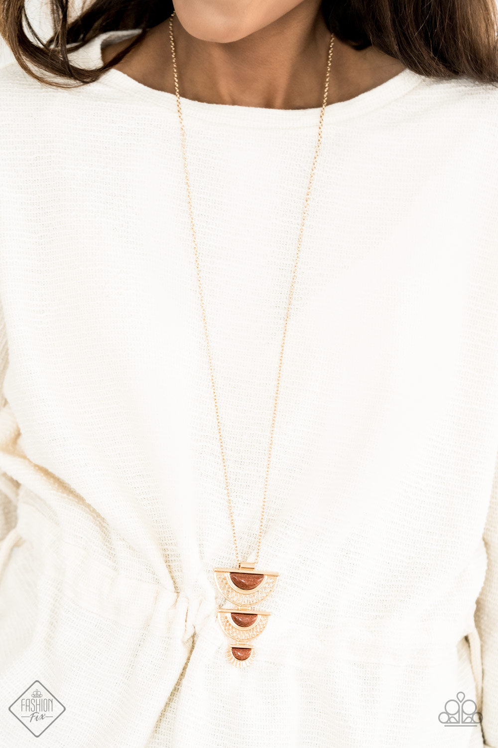 Serene Sheen - Gold necklace