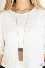 Load image into Gallery viewer, Totally Tassel - Copper necklace
